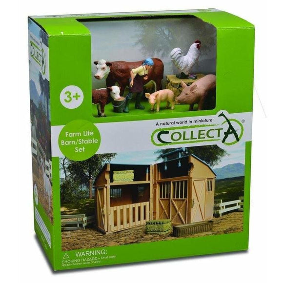 CollectA Barn Stable Set w Farm Acc