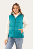 Ringers Western Bayside Wmns Puffer Vest Teal