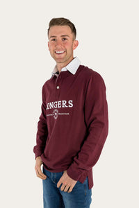 Ringers Western Burton Mens Rugby Jersey Cabernet & White