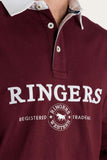 Ringers Western Burton Mens Rugby Jersey Cabernet & White