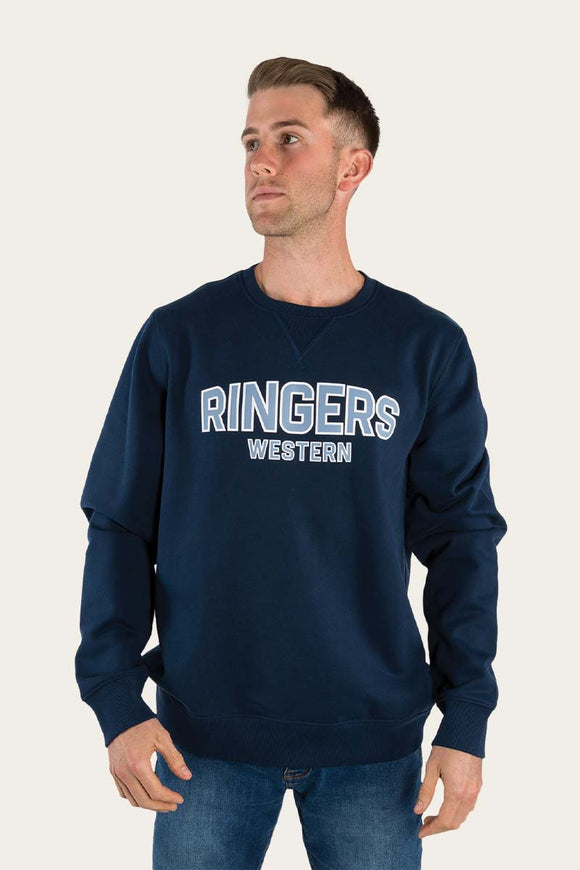 Ringers Western Canberra Mens Crew Neck Heavyweight Sweat Ink