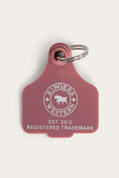 Ringers Western Cattle Tag Keyring Dusty Rose