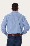 Ringers Western Caulfield Mens Semi Fitted Stripe Shirt Blue Stripe