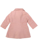 Korango Kids Faux Wool Collared Overcoat Pink