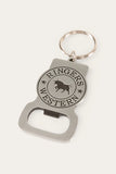 Ringers Western Foxwell Bottle Opener Keyring Silver