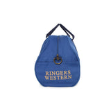 Ringers Western Gundagai Duffle Bag Royal Blue w Camel Print
