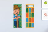George The Farmer Height Chart Poster