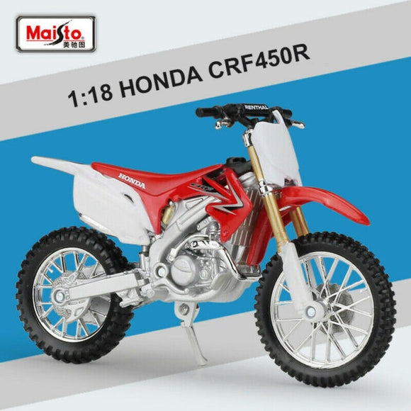 Maisto 1:18 2 Wheelers Dirt Bike Honda CRF450