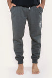 Ringers Western Kansas Mens Trackpants Charcoal Marle w White