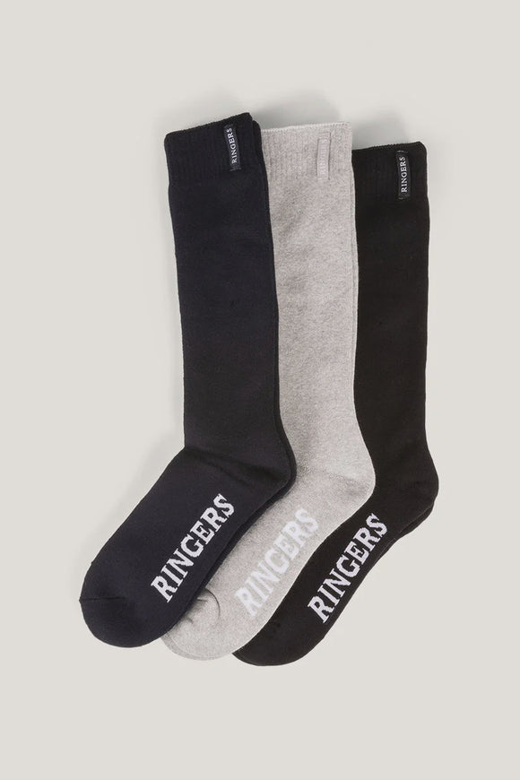 Ringers Western Kenilworth Mens 3 Pack Socks Multi