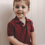 Love Henry Kids Polo Shirt Red