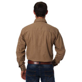 Ringers Western King River Mens 1/2 Button Work Shirt Clay