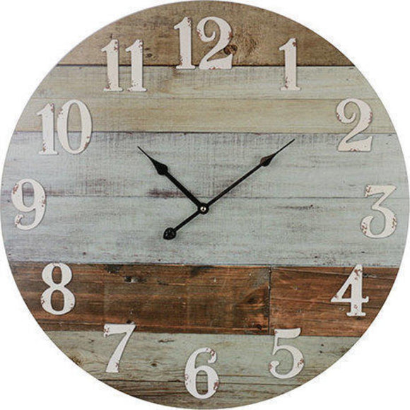 Lavida Clock Weathered Boards Large 58cm