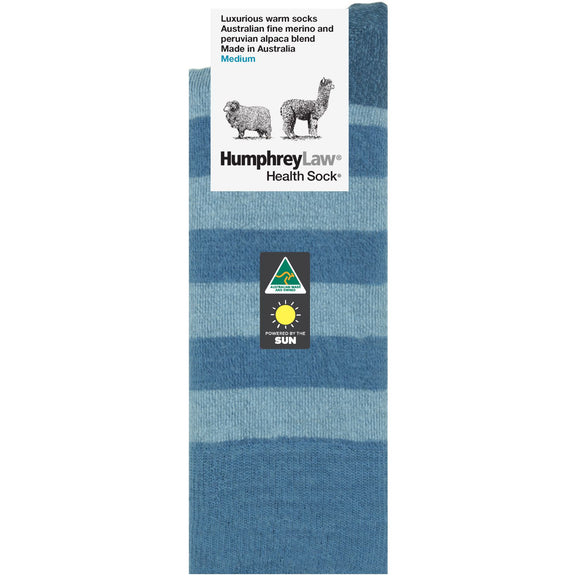 Humphrey Law Merino Alpaca Blend Striped Health Sock