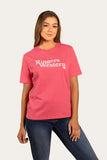 Ringers Western Monash Wmns Loose Fit Tee Melon & White