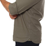 Ringers Western Nelson Mens Stretch Linen Dress Shirt Olive