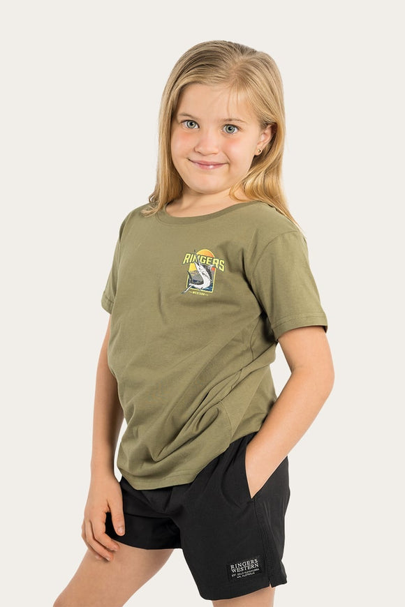 Ringers Western Offshore Kids Classic Fit Tee Khaki