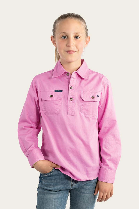 Ringers Western Ord River Kids Work Shirt Pastel Pink