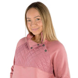 Ringers Western Queenstown Wmns Asymmetric Neck Sweater Dusty Rose