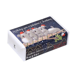 Huxter - Koala Hi Five Christmas Natural Soap Basil Lime & Mandarin