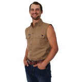 Ringers Western Rob Roy Mens S/Less Shirt Clay