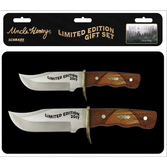 Schrade Uncle Henry Fixed & Folding Gift Set