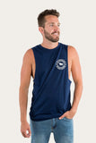 Ringers Western Signature Bull Mens Muscle Tank Navy w White