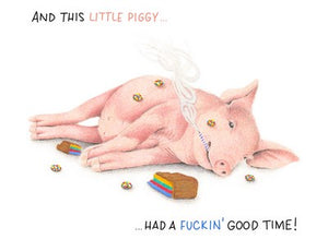 Greeting Card HB - Party Pig
