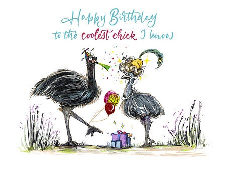 Greeting Card HB - Coolest Chick I Know
