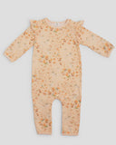 May Gibbs Scout Frill Onesie Peach Floral
