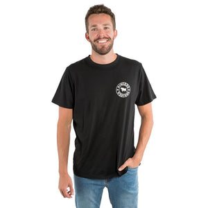 Ringers Western Signature Bull Mens Loose Fit Tee Black w White