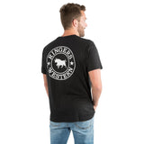 Ringers Western Signature Bull Mens Loose Fit Tee Black w White