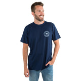 Ringers Western Signature Bull Mens Loose Fit Tee Navy w White