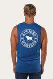 Ringers Western Signature Bull Mens Muscle Tank Oceania w White