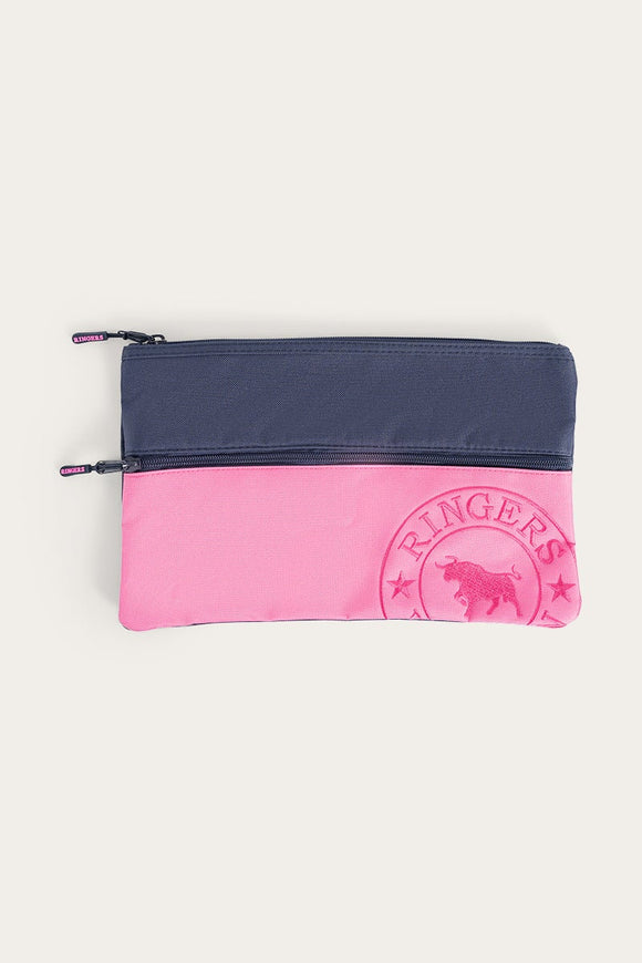 Ringers Western Spencer Pencil Case Pink & Navy