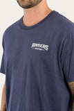 Ringers Western Squadron Mens Loose Fit Tee Washed Navy