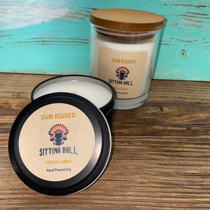 Sitting Bull Candle - Sun Kissed Travel Tin