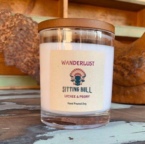 Sitting Bull Candle - Wanderlust Travel Tin