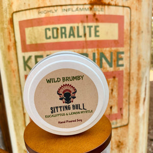 Sitting Bull Candle - Wild Brumby Travel Tin