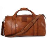 Ringers Western Willare Large Leather Duffle Bag Chocolate