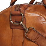 Ringers Western Willare Medium Leather Duffle Bag Chocolate