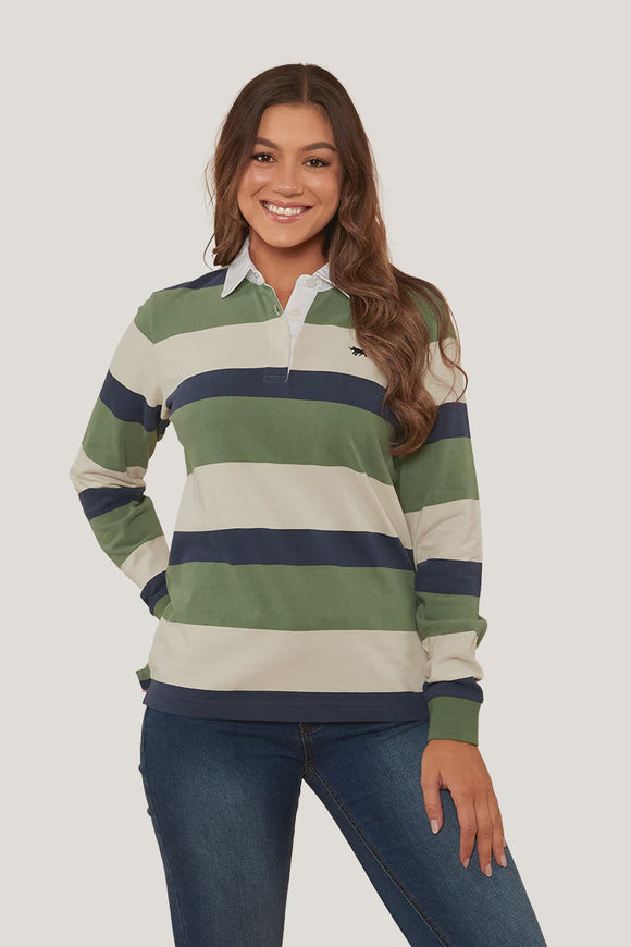 Ringers Western Easton Wmns Rugby Jersey Cactus Green