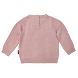 Korango Textured Knit Sweater Dusty Pink
