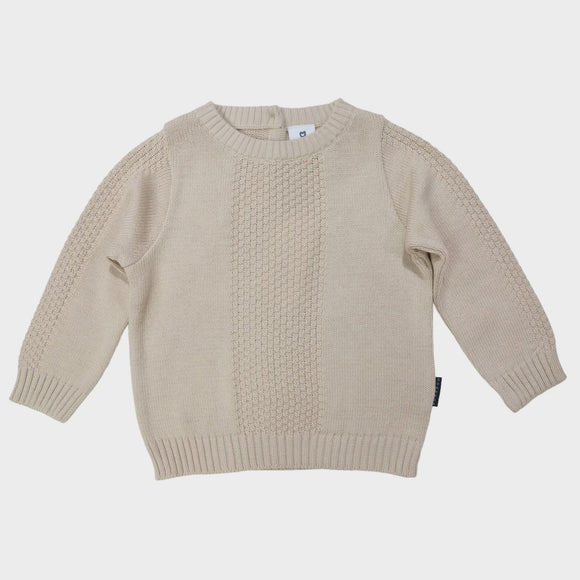 Korango Textured Knit Sweater Tapioca