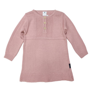 Korango Textured Knit Dress Dusty Pink