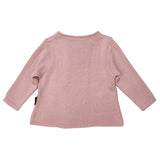 Korango Double Breasted Textured Knit Jacket Dusty Pink