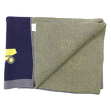 Korango Knit Blanket w Truck Design Navy
