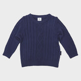 Korango Kids Textured Knit Sweater Navy