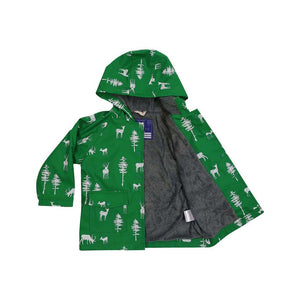 Korango Kids Rainwear Little Stag Jacket Green