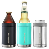 Alcoholder StubZero Can & Bottle Stubby Cooler Stainless Silver
